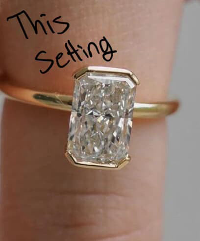 7/14/25 Custom Emerald-Cut Engagement Ring for Connor - First Payment