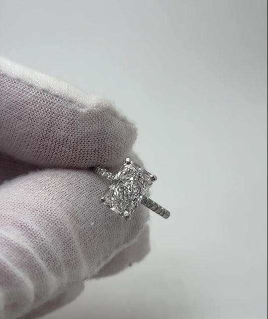 Jeremiah's 18k 3ct Radiant Engagement ring - 3/3 Payment